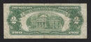 1953 USA $2 Two Dollar Bill Red Seal Number A33693034A (Fine)