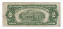 1953 A USA $2 Two Dollar Bill Red Seal Number A52993792A (VG-F)