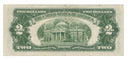 1953 A USA $2 Two Dollar Bill Red Seal Number A61807230A (VF)