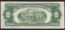 1953 B USA $2 Two Dollar Bill Series (A) Red Seal Number A63880074A (VF-EF)