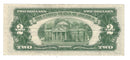 1953 B USA $2 Two Dollar Bill Series (A) Red Seal Number A69291192A (VF)(Writing)