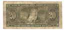 1937 Canada $20 Banknote Osborne-Towers A/E, BC-25a F/VF