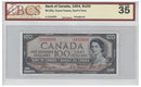 1954 Canada $100 Changeover Banknote Coyne-Towers,Devil's Face A/J, BC-35a BCS Certified VF-35