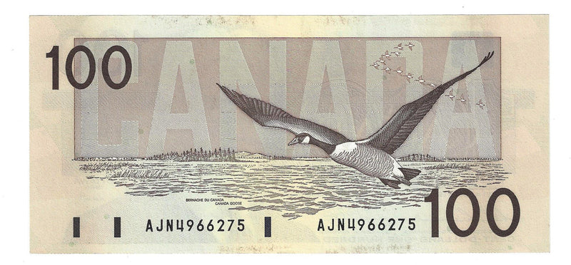 1988 Canada $100 Banknote  Thiessen-Crow, AJN,(H BPN) BC-60a (UNC)