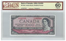 1954 Canada $1000 Banknote Lawson-Bouey,A/K, BC-44d, BCS Certified (UNC 60  Original)