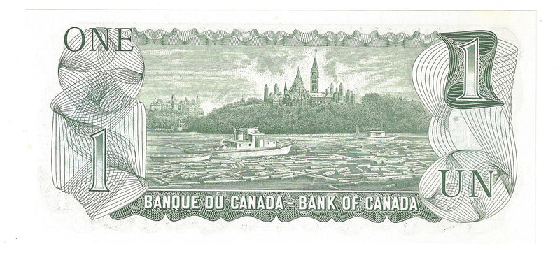 1973 Canada $1 Banknote Lawson-Bouey, ALK, BC-46a-i (UNC)
