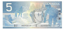2001 Canada $5 Banknote Jenkins-Dodge, ANZ, BC-62a, (C/UNC)