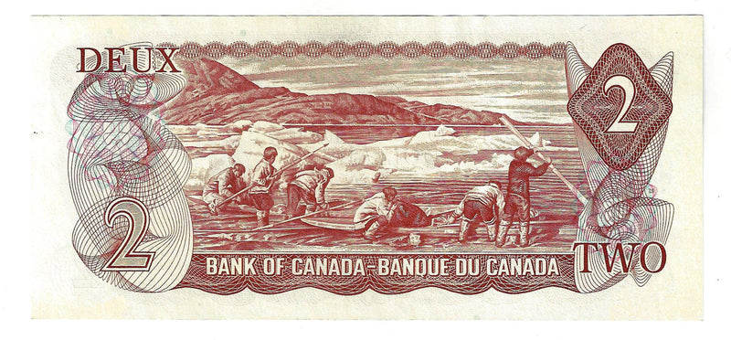 1974 $2 Banknote Crow-Bouey, Prefix ARD,  BC-47b, AU