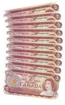 1974 $2 Banknote Crow-Bouey, Prefix ARD,  BC-49-E2-i,INK Smears (Minor) C/Unc