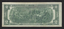 1976 USA $2 Two Dollar Bill Series (B) Green Seal Number B40469384A (F-VF)