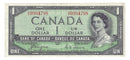 1954 Canada $1 Banknote Coyne-Towers,Devil's Face B/A, BC-29a (VF/EF)