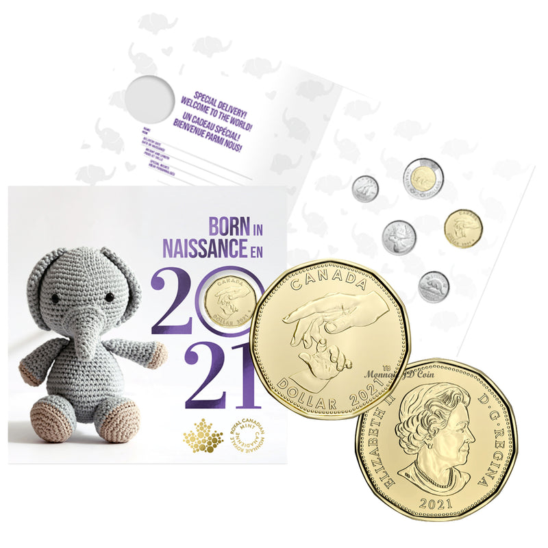 2021 Canada Baby Gift Set With Special Loon Dollar