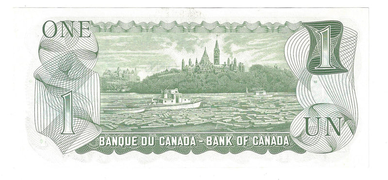 1973 Canada $1 Banknote Crow-Bouey, BAN, BC-46b (UNC)