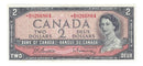 1954 Canada $2 Replacement Banknote Beattie-Rasminsky, *B/B, BC-38bA (C/UNC)
