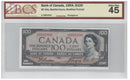 1954 $100 Banknote Beattie-Coyne, AJ, BC-43a BCS Certified Extra Fine 45