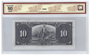 1937 Canada $10 Banknote Gordon-Towers, T/D, BC-24b BCS Certified (Almost UNC 50 Original)