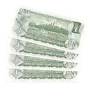 1973 Canada 4 Sequential $1 Banknote Crow-Bouey, BCU, BC-46b (C/UNC)