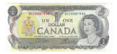 1973 Canada $1 Banknote Crow-Bouey, BCZ, BC-46b (UNC)