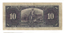 1937 Canada $10 Banknote Gordon-Towers, B/D, BC-24b (F/VF)
