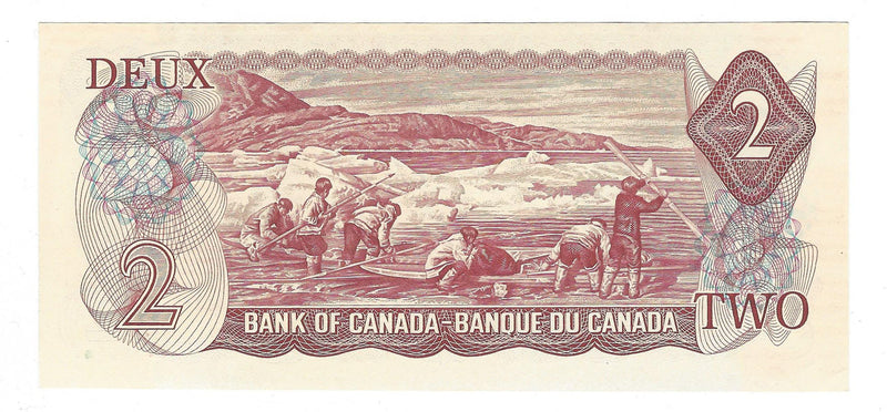 1974 $2 Banknote Lawson-Bouey, Prefix BF,  BC-47a, Unc