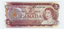 1974 $2 Banknote Lawson-Bouey, Prefix BF,  BC-47a, C/Unc