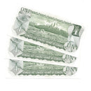 1973 Canada 3 Sequential $1 Banknote Crow-Bouey, BFC, BC-46b (UNC)