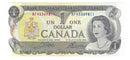 1973 Canada $1 Banknote Crow-Bouey, BFH, BC-46b (UNC)