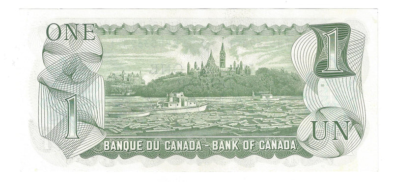 1973 Canada $1 Banknote Crow-Bouey, BFH, BC-46b (UNC)