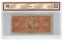 1937 Canada $50 Banknote Gordon-Towers, B/H, BC-26b Certified BCS VF-20 Changeover