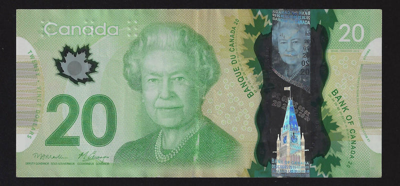 2012 $20 Bank of Canada Repeter Note 4 Digit Macklen-Carney  BIY4032403 BC-55-N1-ii-N10-iii (Circ.)