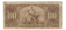 1937 $100 Bank of Canada Note Gordon-Towers Prefix B/J BC-27b VG-10