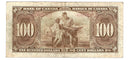 1937 $100 Bank of Canada Note Gordon-Towers Prefix B/J BC-27b Fine (F-15)