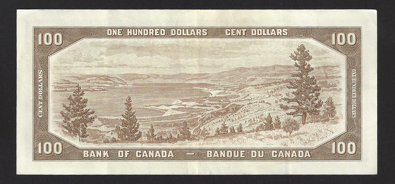 1954 $100 Bank of Canada Note Lawson-Bouey Prefix B/J9170970 BC-43c (EF)