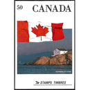 1990 Canada Stamp Canada Flag Scott BK123 Booklet Of 4 Stamps