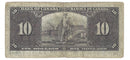 1937 $10 Bank of Canada Note Coyne-Towers, B/T, BC-24c (VG)