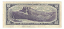 1954 Canada $10 Banknote Beattie-Rasminsky, B/V, BC-40b (Fine)