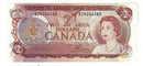 1974 $2 Banknote Lawson-Bouey, Prefix BZ,  BC-47a, EF