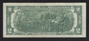 1976 USA $2 Two Dollar Bill Series (C) Green Seal Number C08192857A (VF)