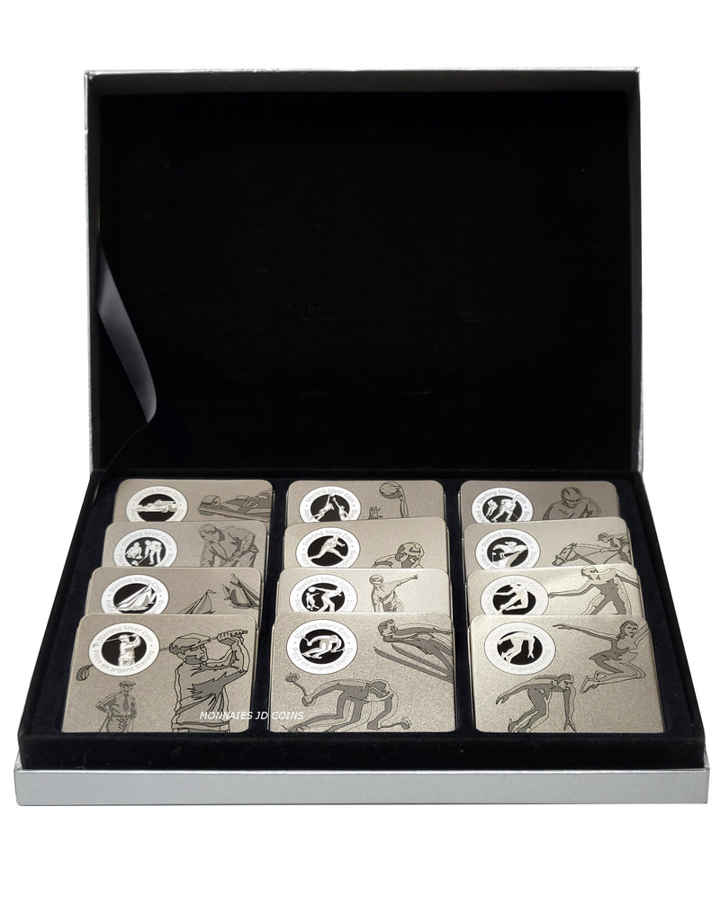 1998-2000 Canada 50 Cents Sterling Silver History of Sports in Canada Coin Set