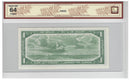 1954 Canada $1 Banknote Replacement Bouey-Rasminsky,*CF, BC-37cA, BCS Certified (CH/UNC 64 Original)