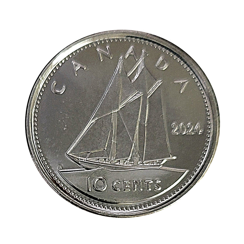 2024 Canada 10 Cent King Charles III Coin Choice BU (MS-64)
