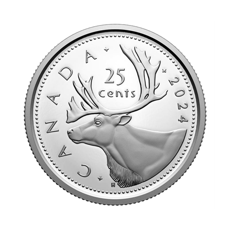 2024 Canada 25 Cent Proof 99.99% Fine Silver Coin From Mint Set