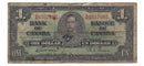 1937 Canada $1 Banknote Gordon-Towers (WP), D/M, BC-21d (VG)