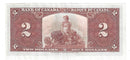 1937 Canada $2 Banknote Coyne-Towers, D/R, BC-22c (EF)