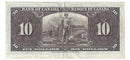 1937 $10 Bank of Canada Note Coyne-Towers,D/T, BC-24c (VF)