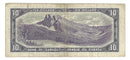 1954 Canada $10 Banknote Beattie-Rasminsky, D/V, BC-40b (VF)