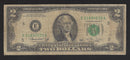 1976 USA $2 Two Dollar Bill Series (E) Green Seal Number E21890630A (VG)