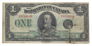 1923 Canada $1 Dollar Dominion Of Canada  Campbell-Clark, Black Sceal Group 4, DC-25o (F) Damage