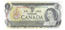 1973 Canada $1 Banknote Lawson-Bouey, EAJ, BC-46a-i (UNC)