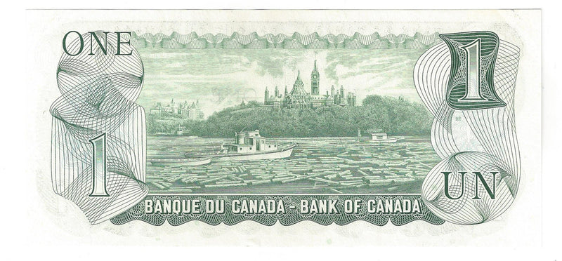 1973 Canada $1 Banknote Lawson-Bouey, EAJ, BC-46a-i (UNC)
